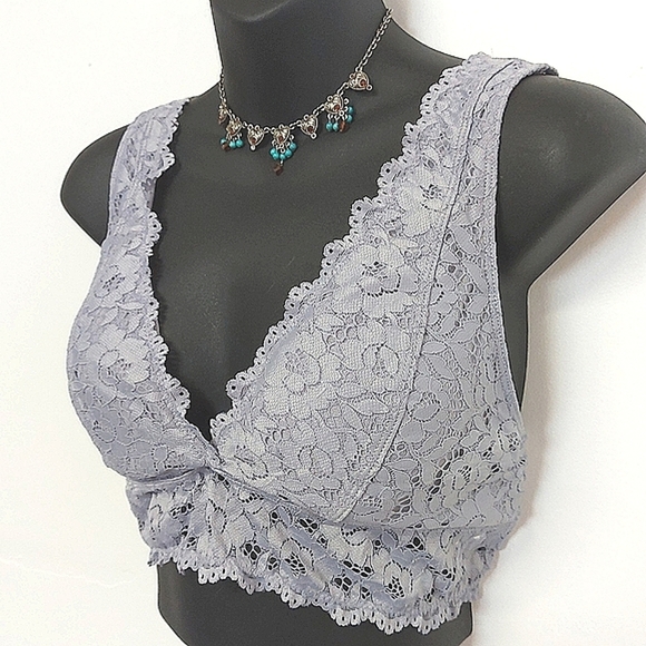 Grey Lace Bra Top, Size XL NWOT - Picture 2 of 15